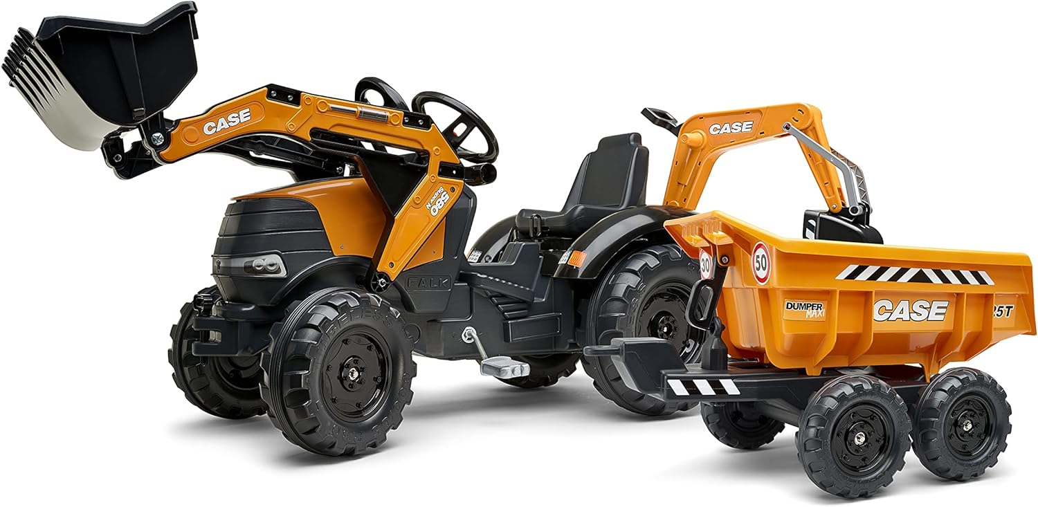 falk traktor mit pedalen und anhänger Falk