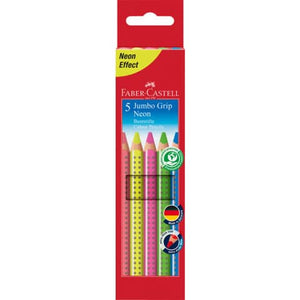 Buntstifte Jumbo Grip Neon 5er Pack Faber-Castell