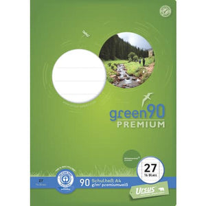 Schulheft green90 Premium 16 Blatt liniert Staufen LIN27