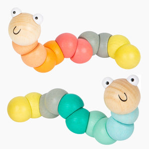 small foot Motorikspielzeug Raupe Pastell 11772