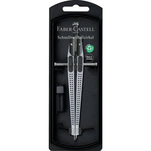 Zirkel Schnellverstellzirkel Grip Silber Faber-Castell