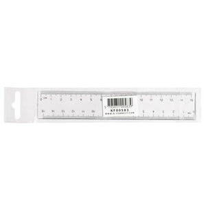 Lineal 15cm transparent Q-CONNECT
