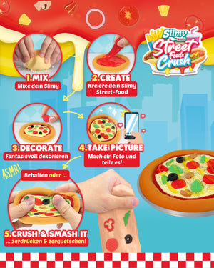 Slimy DIY Street Food Crush Pizza