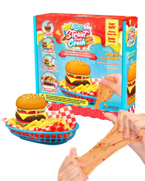 Slimy DIY Street Food Crush Mini Burger
