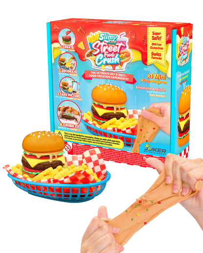 Slimy DIY Street Food Crush Mini Burger
