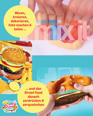 Slimy DIY Street Food Crush Mini Burger