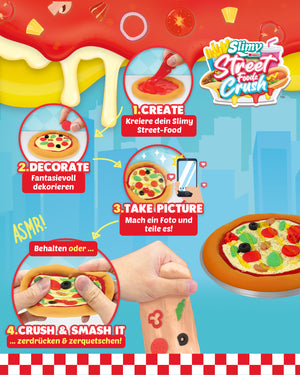Slimy DIY Street Food Crush Mini Pizza
