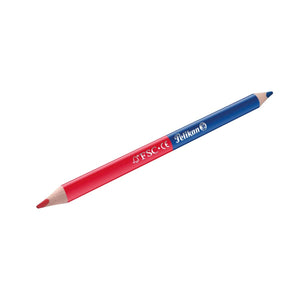 Silbenstift Bicolor schmal Blau/Rot