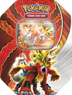 Pokémon Keilflamme-ex Tin-Box deutsch