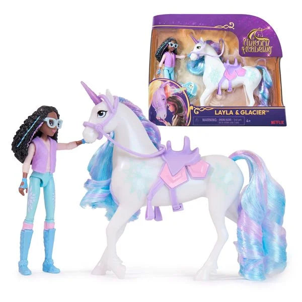 Unicorn Academy Small Doll mit Einhorn Lyla & Glacier