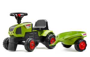 Baby Lauftraktor Claas mit Anhänger