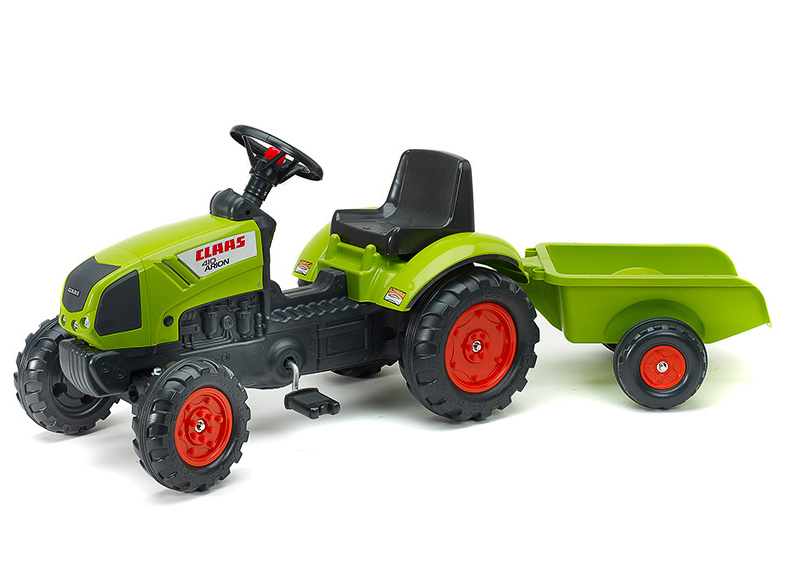 Falk Trettraktor Claas Arion 410 mit Anhänger