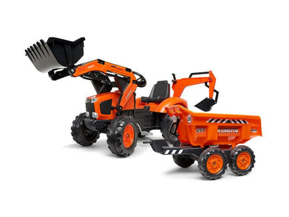 Kubota Trettraktor mit Lader, Bagger und Maxi Abstellgleis
