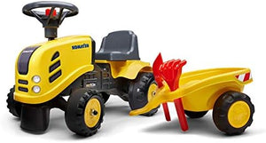 Falk Lauftraktor mit Anhänger Schaufel und Rechen