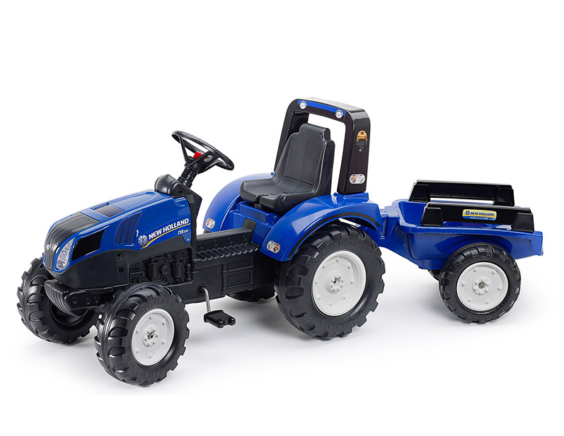 Falk Trettraktor New Holland T8 mit Anhänger