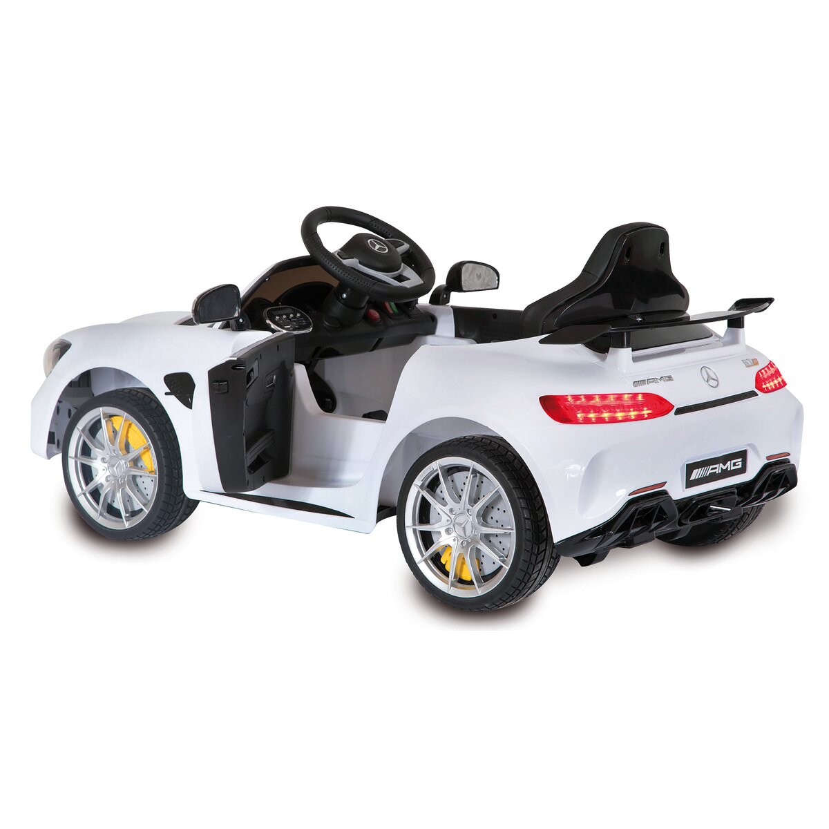 Ride-on Mercedes-AMG GT R weiß 2,4GHz 12V - Traptreckerde