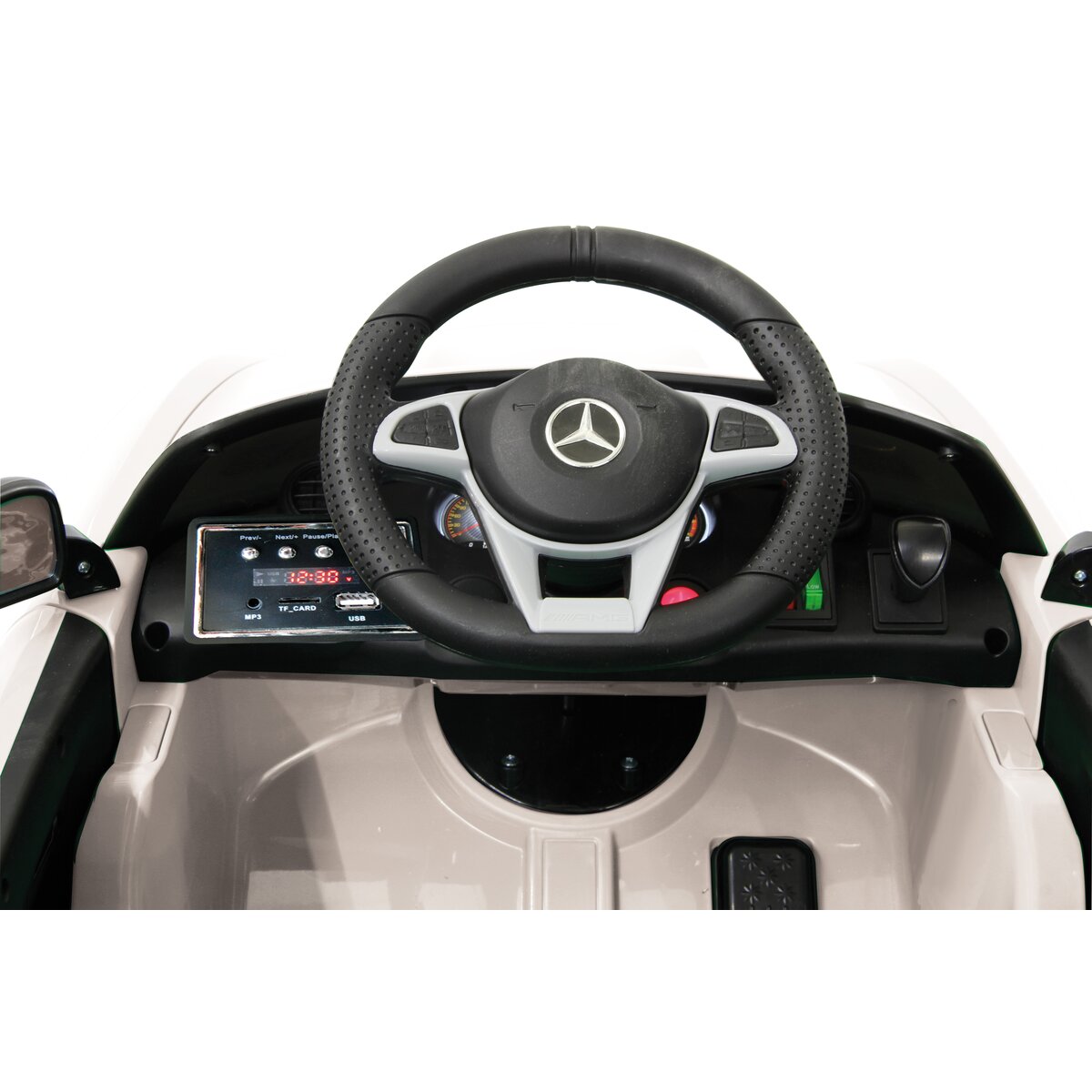 Ride-on Mercedes-AMG GT R weiß 2,4GHz 12V - Traptreckerde