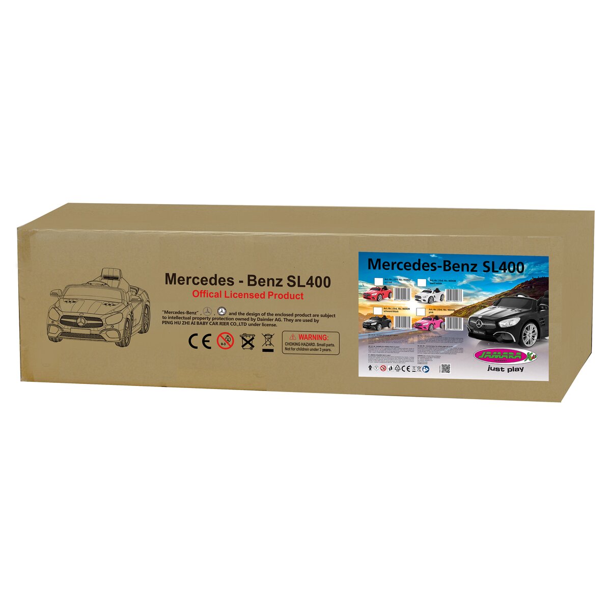 Ride-on Mercedes-Benz SL 400 rot 12V - Traptreckerde