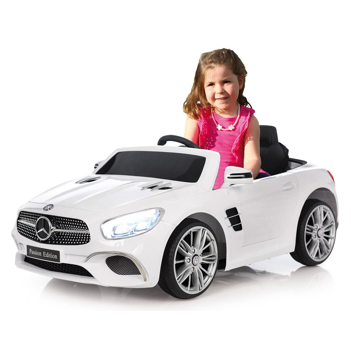 Ride-on Mercedes-Benz SL 400 weiß 12V - Traptreckerde