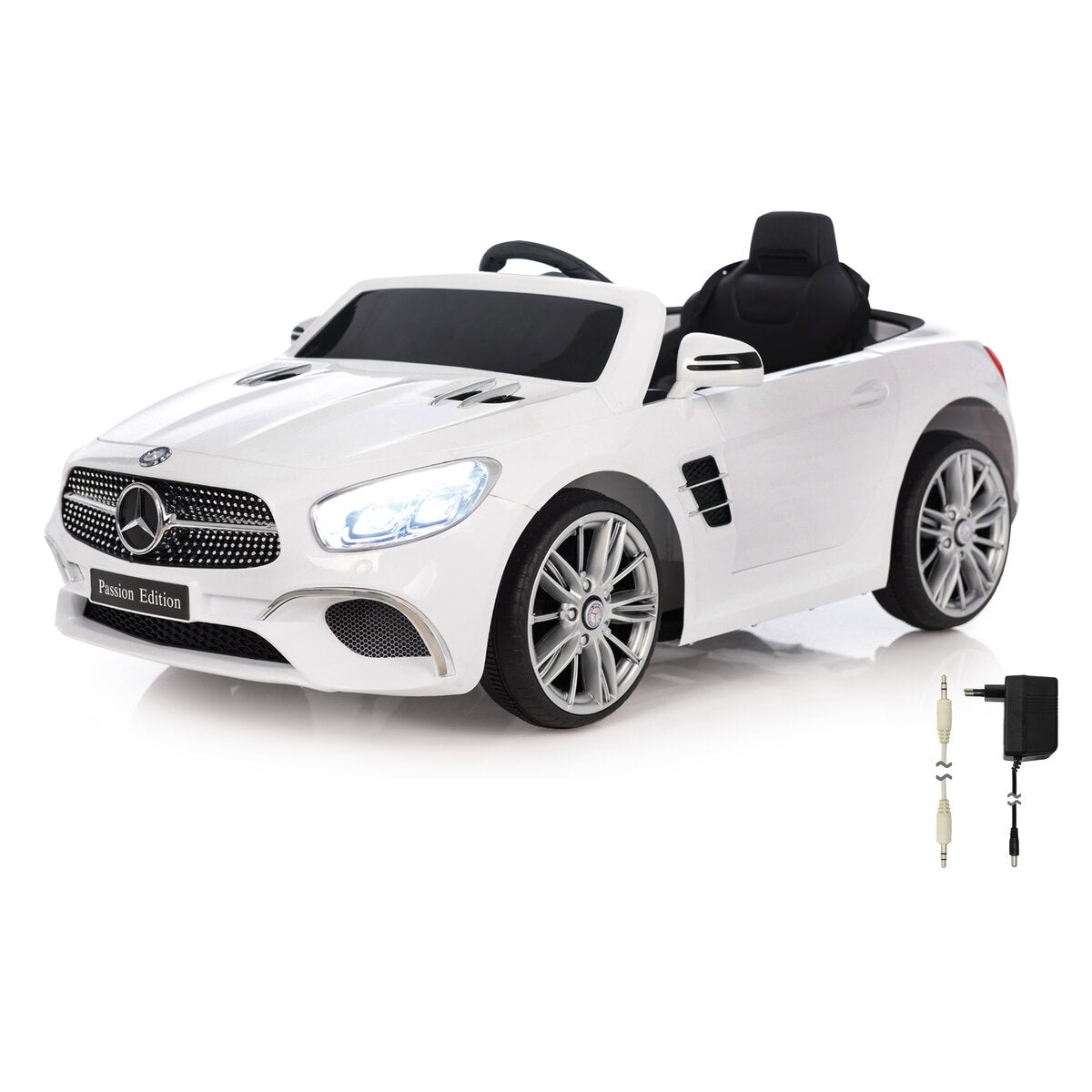 Ride-on Mercedes-Benz SL 400 weiß 12V - Traptreckerde