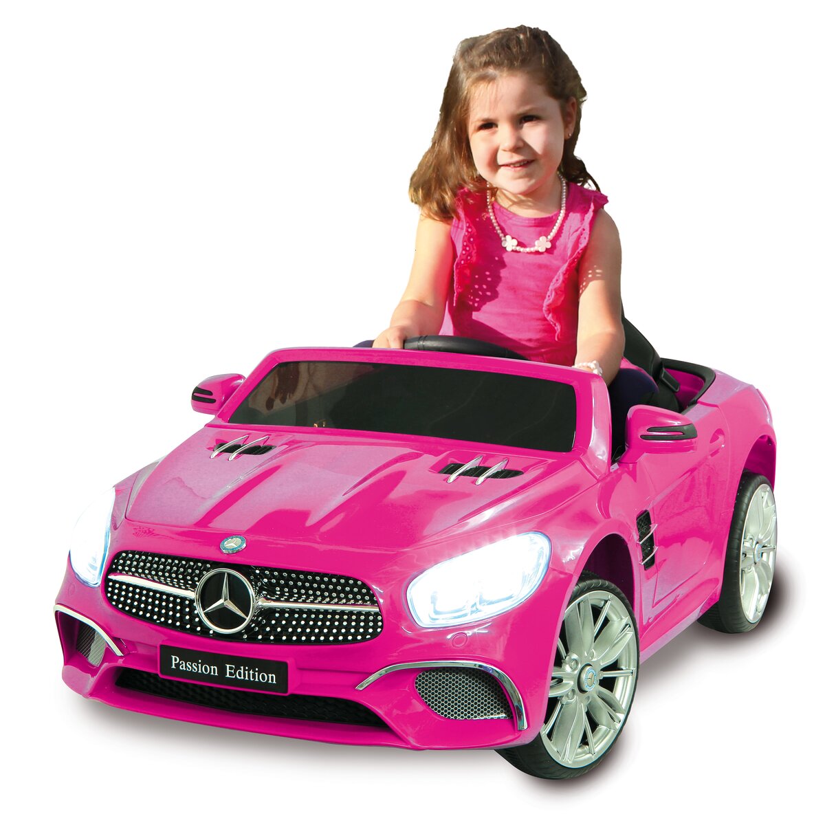 Ride-on Mercedes-Benz SL 400 pink 12V - Traptreckerde