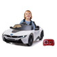Ride-on BMW I8 Coupe weiß 12V 2,4GHz - Traptreckerde