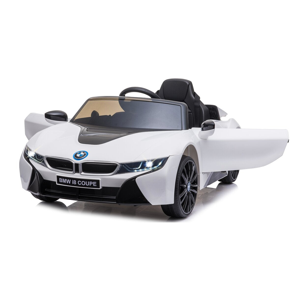 Ride-on BMW I8 Coupe weiß 12V 2,4GHz - Traptreckerde