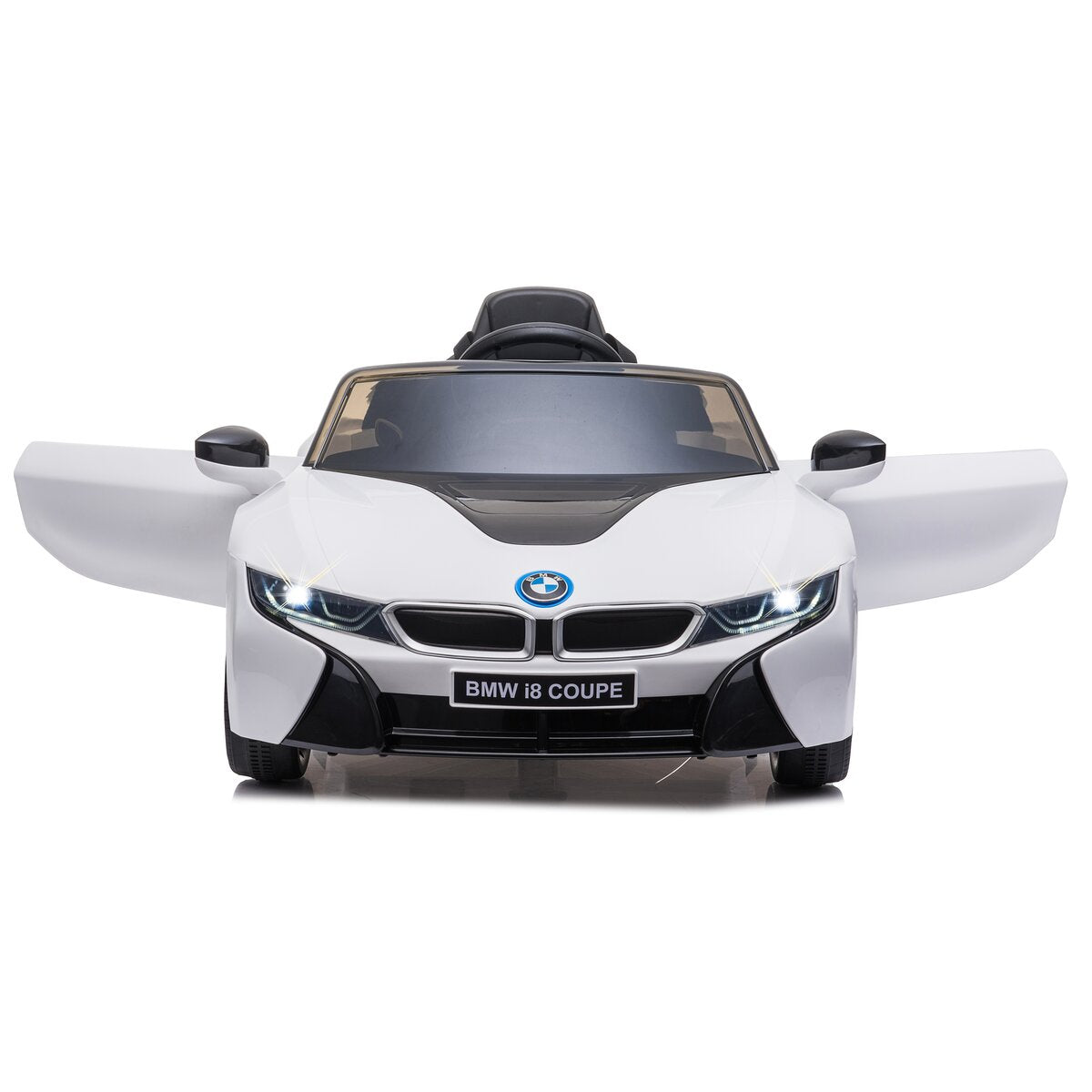 Ride-on BMW I8 Coupe weiß 12V 2,4GHz - Traptreckerde