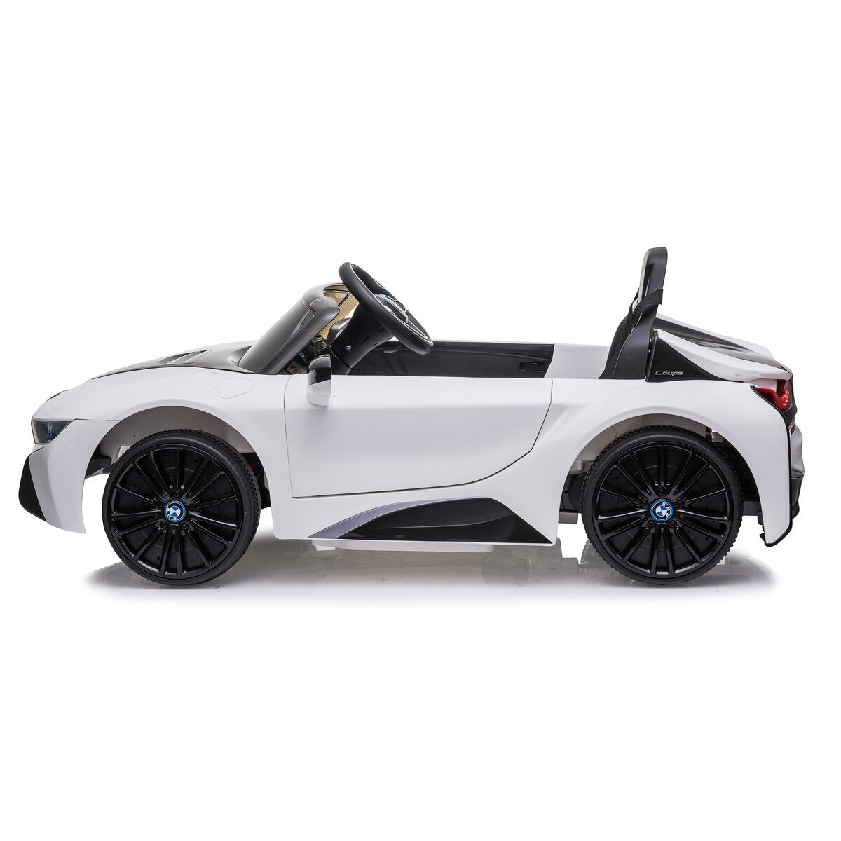 Ride-on BMW I8 Coupe weiß 12V 2,4GHz - Traptreckerde