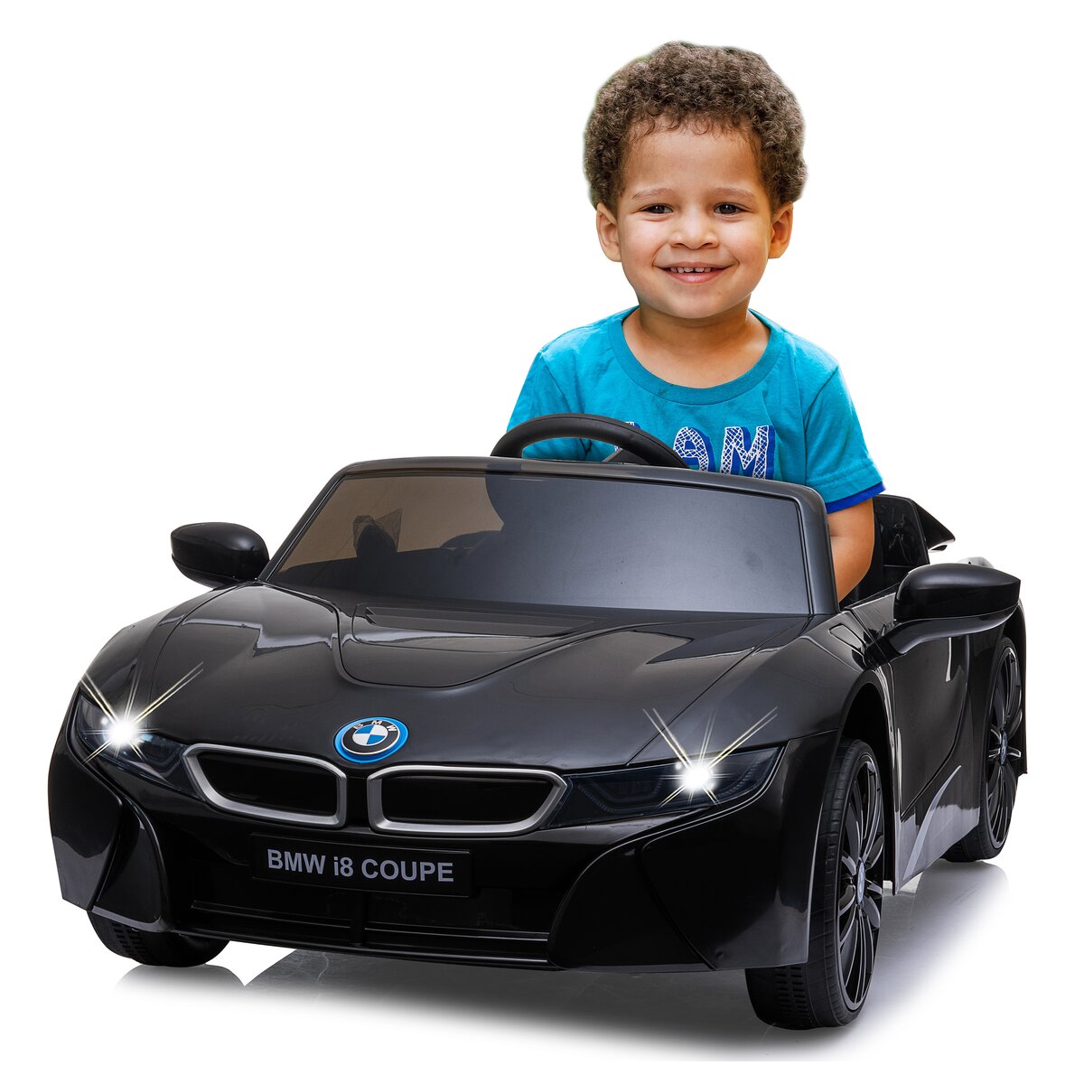 Ride-on BMW I8 Coupe schwarz 12V 2,4GHz - Traptreckerde