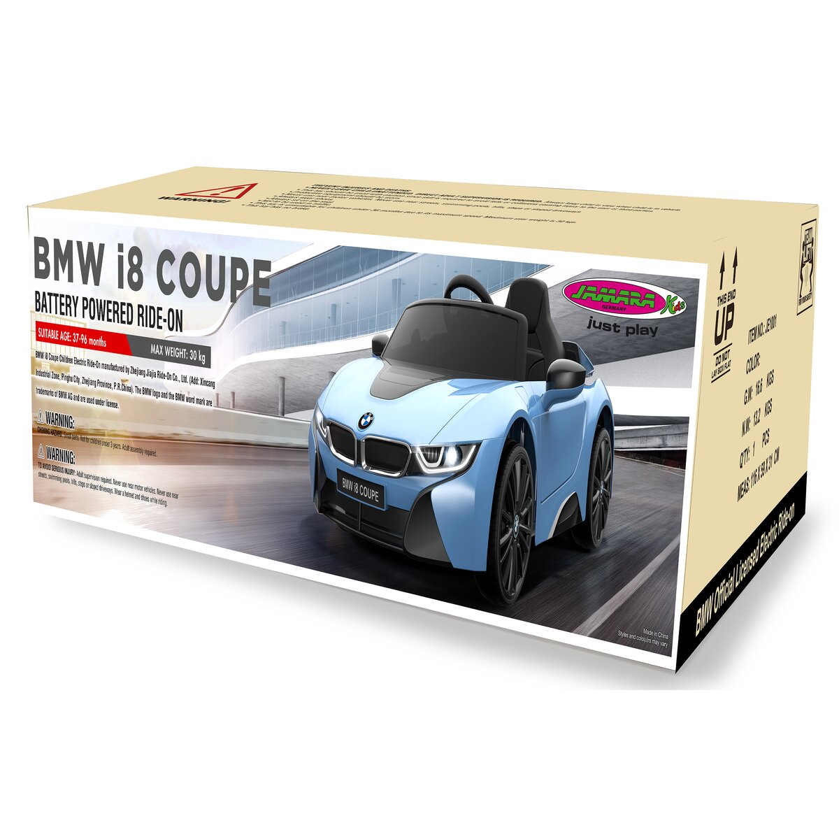 Ride-on BMW I8 Coupe schwarz 12V 2,4GHz - Traptreckerde