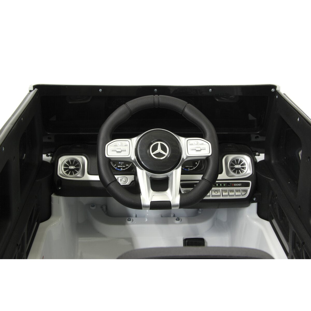 Ride-on Mercedes-AMG G 63 weiß 12V - Traptreckerde