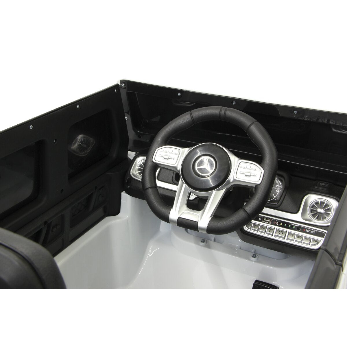 Ride-on Mercedes-AMG G 63 weiß 12V - Traptreckerde