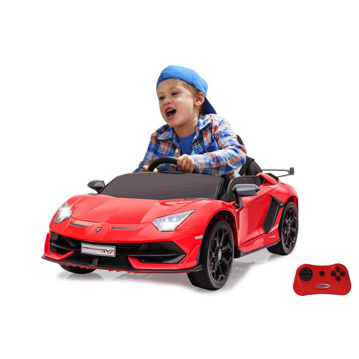 Ride-on Lamborghini Aventador SVJ rot 12V 2,4GHz - Traptreckerde