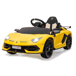 Ride-on Lamborghini Aventador SVJ gelb 12V 2,4GHz - Traptreckerde