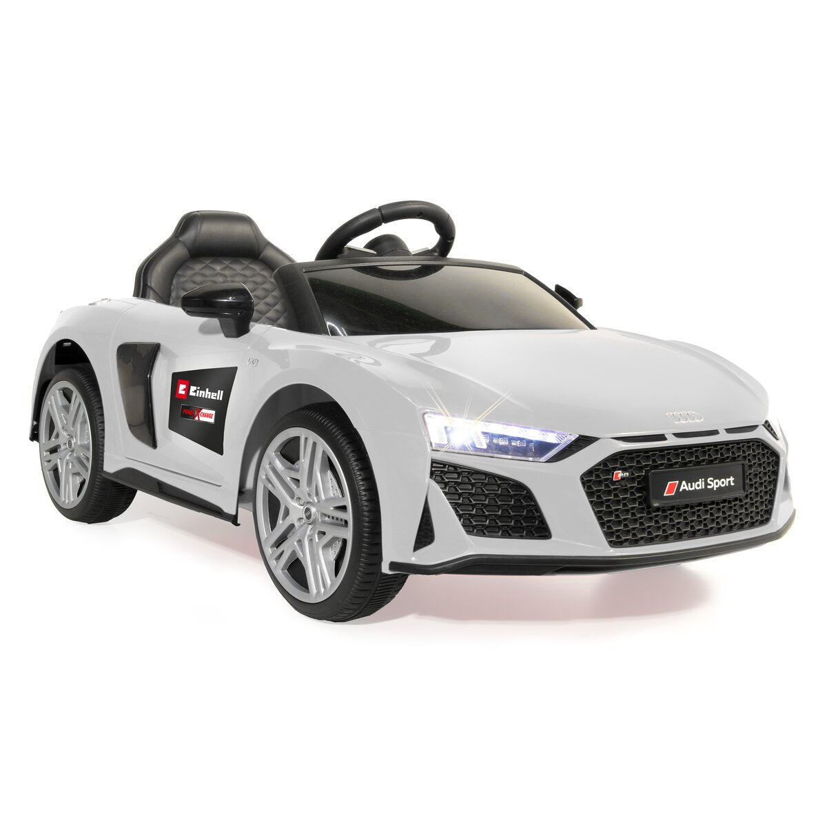 Ride-on Audi R8 Spyder 18V weiß Einhell Power X-Change inkl. Starter Set - Traptreckerde