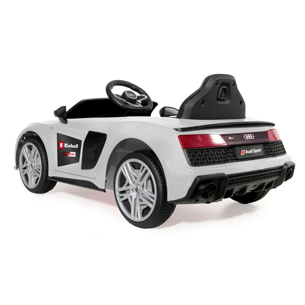 Ride-on Audi R8 Spyder 18V weiß Einhell Power X-Change inkl. Starter Set - Traptreckerde