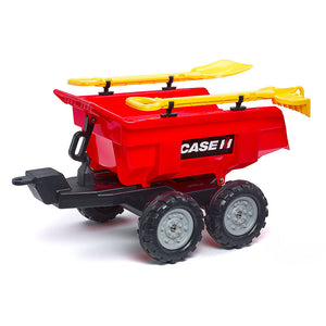 Kippanhänger Case IH Maxi mit Schaufel und Harke